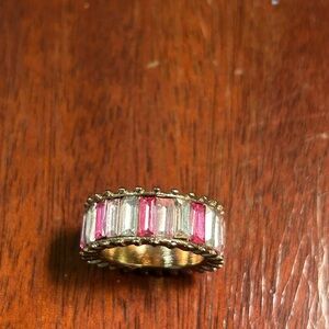 Bauble Bar Pink and Gold Ring